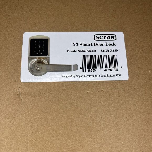 New Smart Door Lock, Keyless Entry Door Lock, SCYAN X2 Handle Lock Touchscreen - Picture 2 of 3